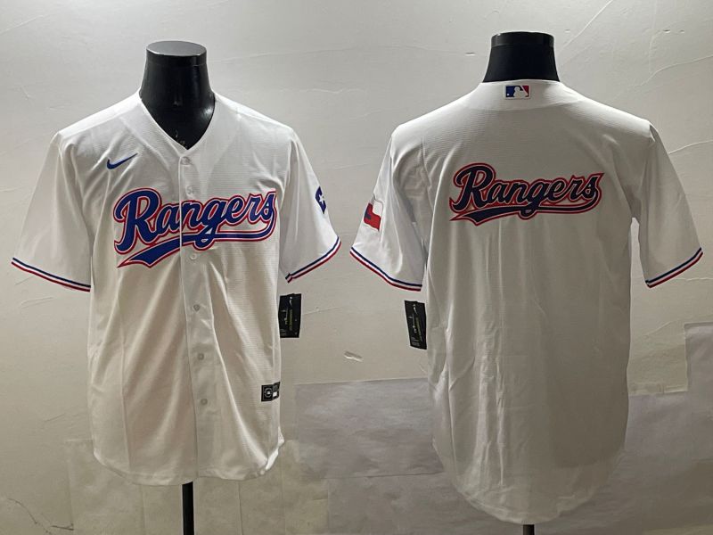 Men Texas Rangers Blank White Game 2025 Nike MLB Jersey style 9->texas rangers->MLB Jersey
